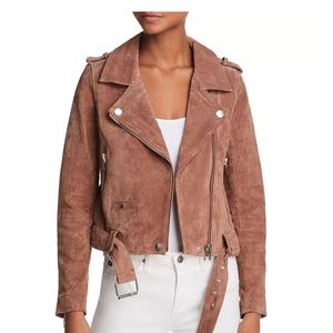 Leather/suede moto jacket